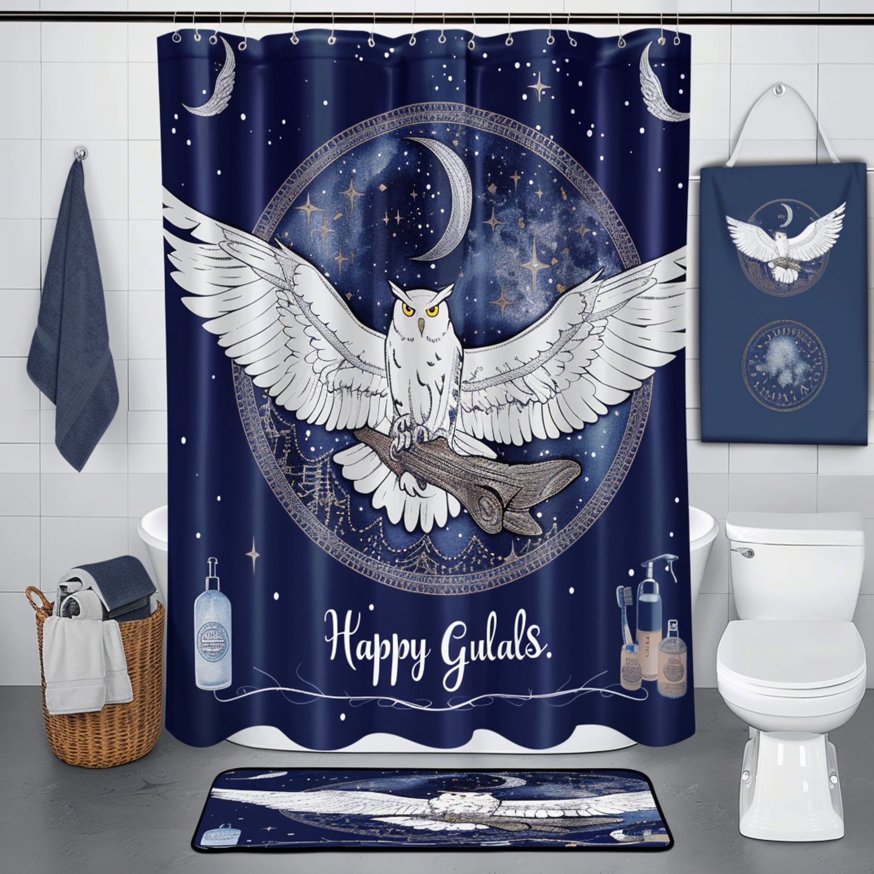 Transform Your Bathroom with Magical Owl and Hogwarts Broom Shower