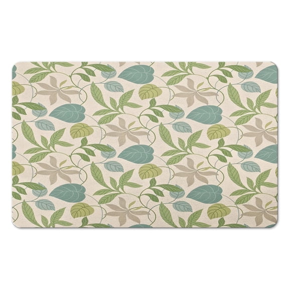 Transform Your Bathroom with Our Cute Green Leaf Bath Mat - 20x32 inch, Non-Slip, Absorbent, Washable Microfiber Rug