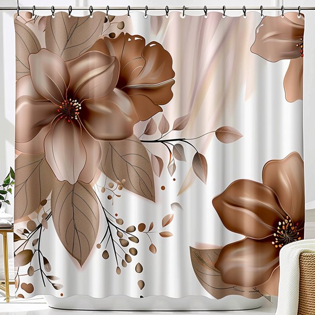 Transform Your Bathroom with Stunning Floral Shower Curtains in Elegant
