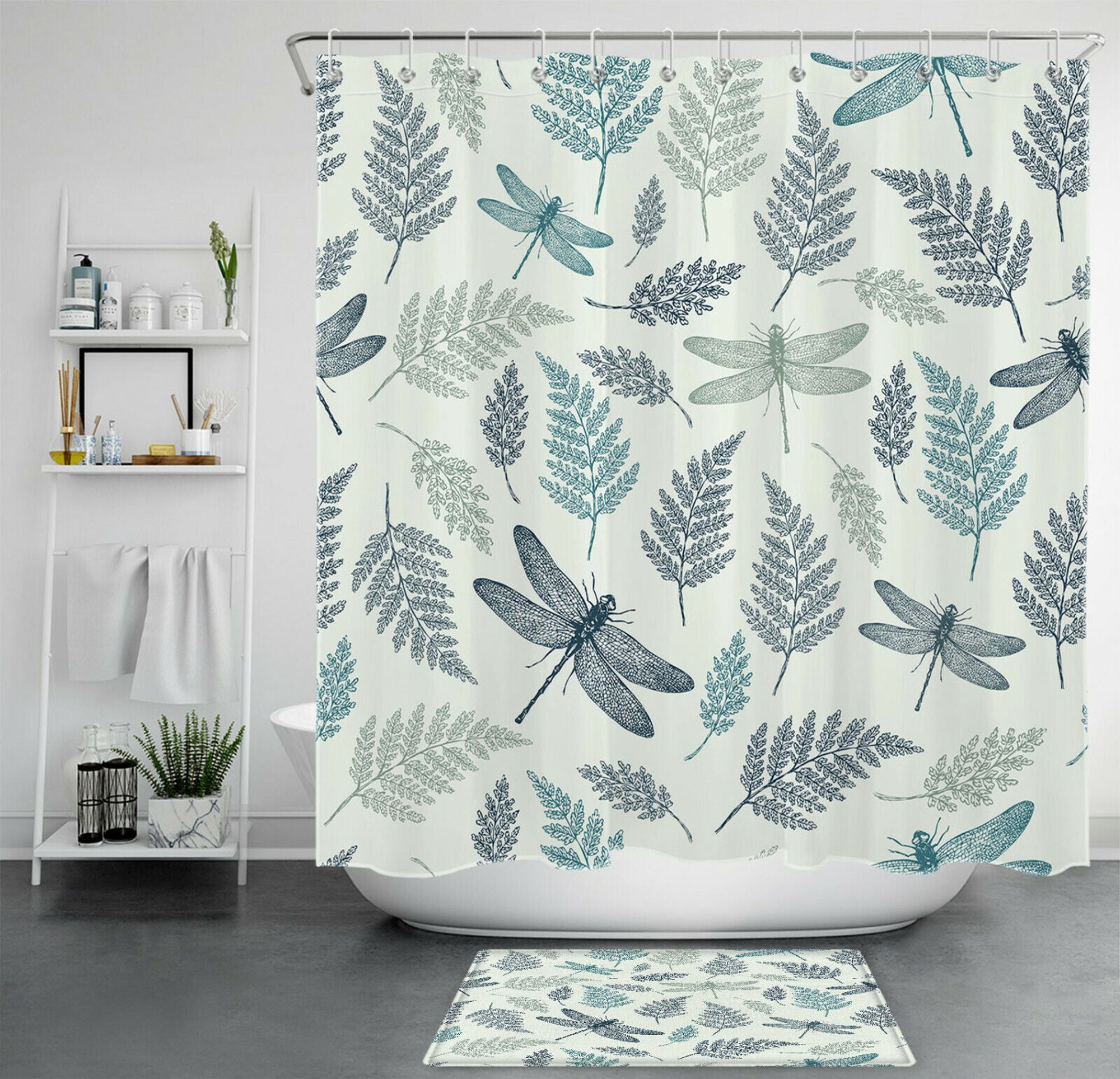 Transform Your Bathroom with the Enchanting Dragonfly Leaf Shower Set