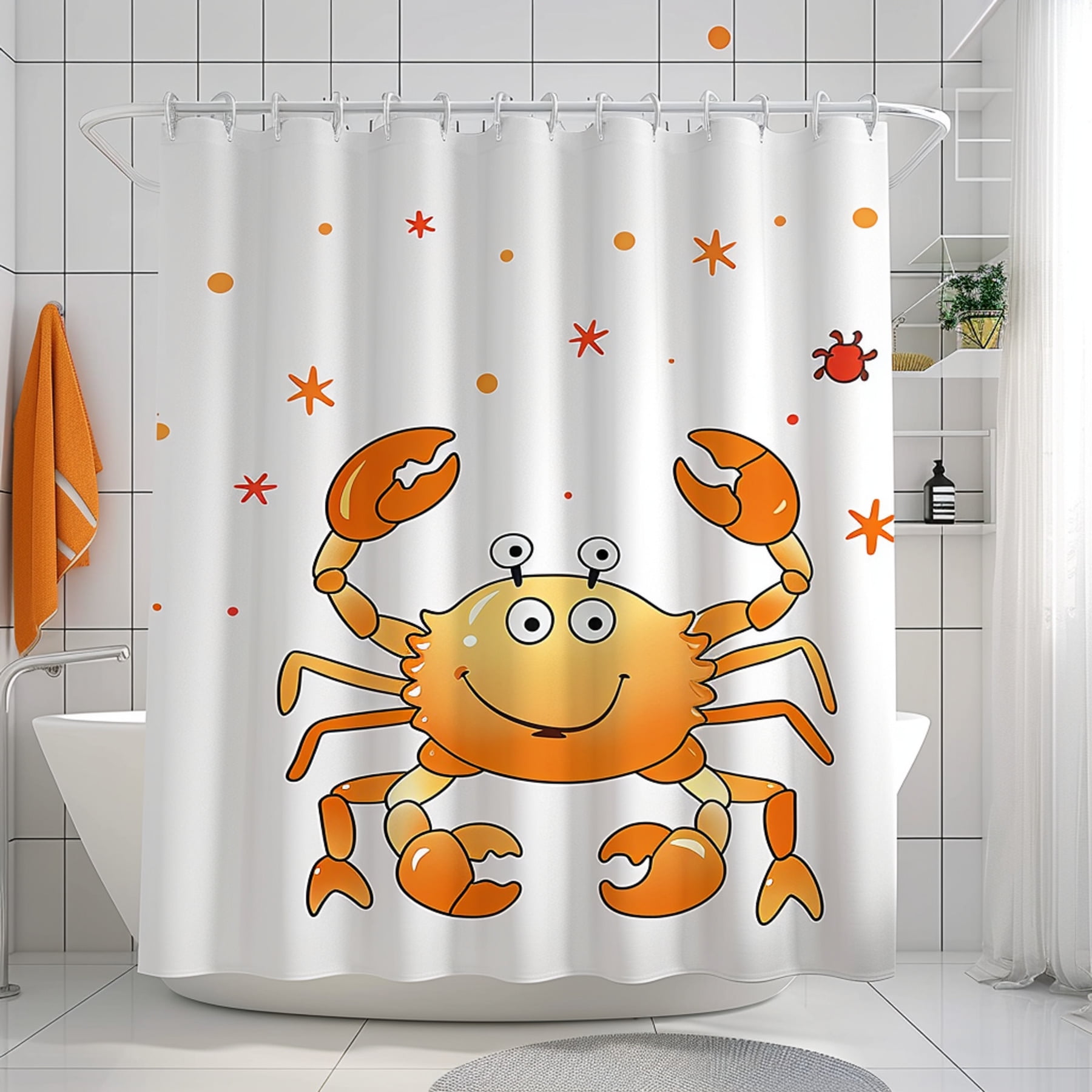 Transform Your Kids' Bath Time with Our Adorable Cartoon Crab Shower