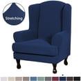 thumbnail image 1 of Transform Your Living Space with Our 2-Piece Soft Wingback Chair Slipcover, 1 of 10