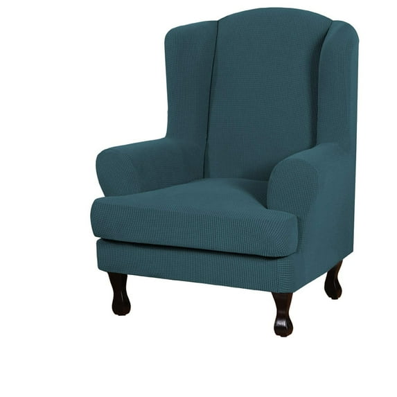 Transform Your Living Space with Our 2-Piece Soft Wingback Chair Slipcover
