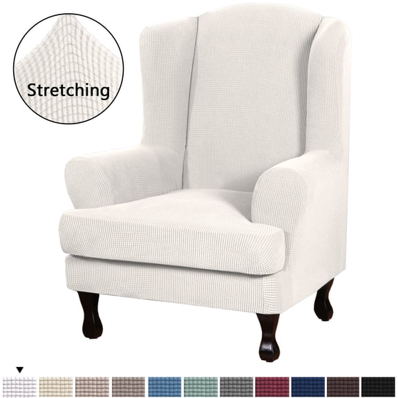 Transform Your Living Space with Our 2-Piece Soft Wingback Chair Slipcover