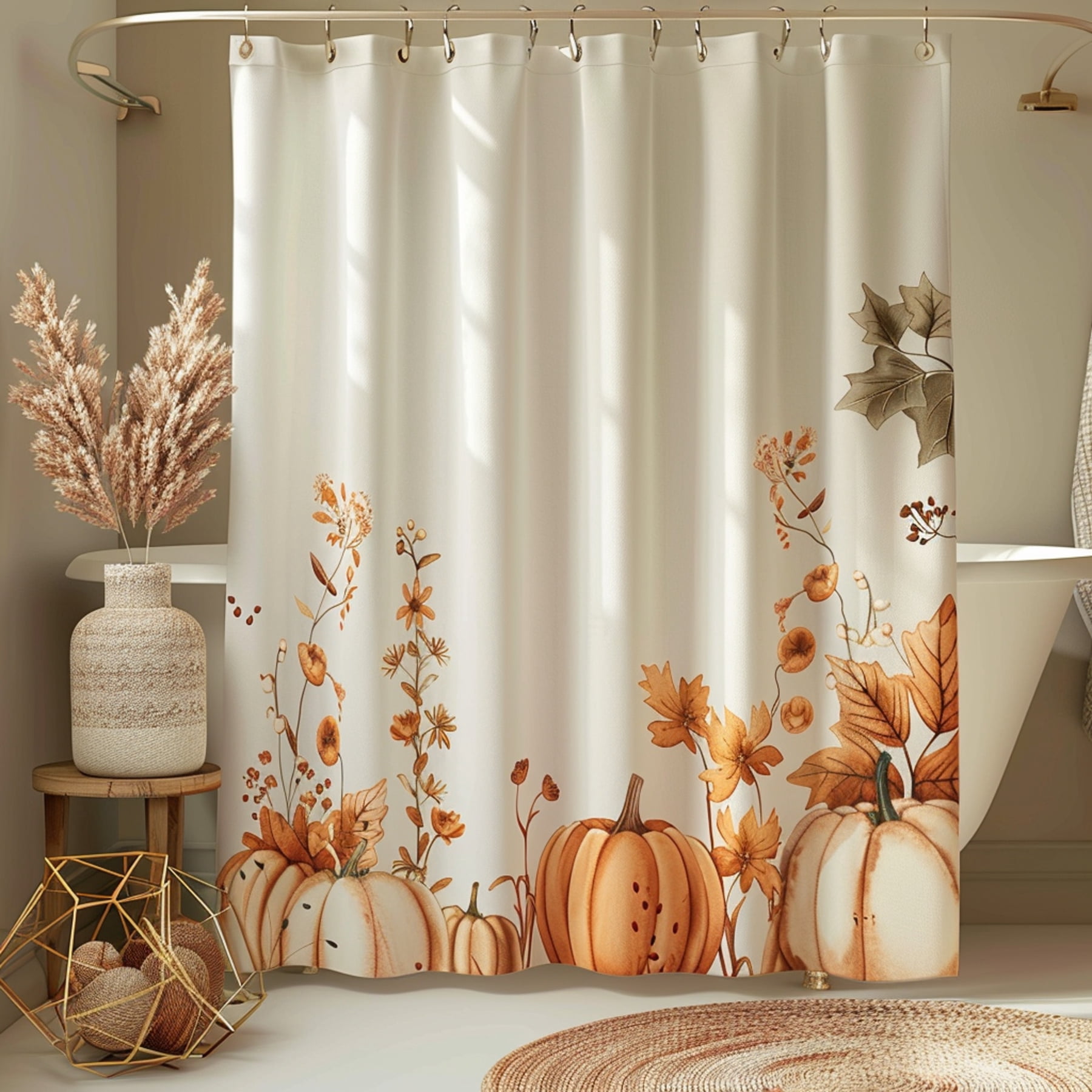 Transform your bathroom into a cozy autumn oasis with our linenlike ...