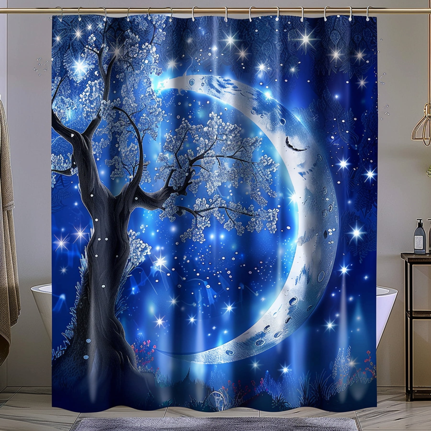 Transform your bathroom into a magical oasis with our enchanting moon