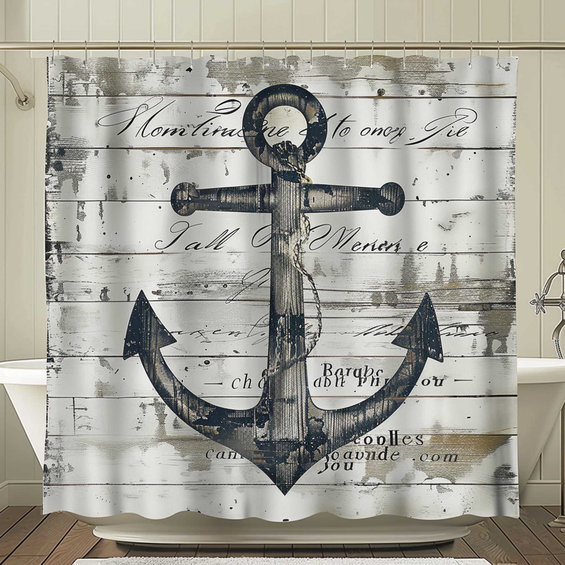 Transform your bathroom into a vintage oasis with our nautical anchor