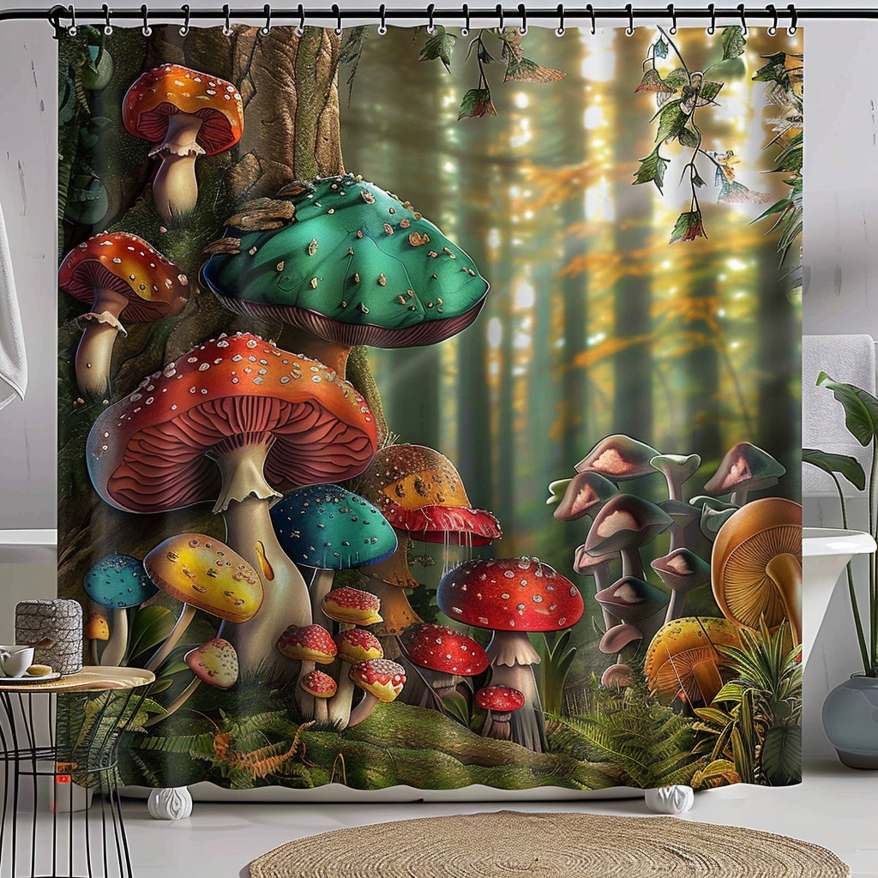 Transform your bathroom into an enchanted forest with our vibrant