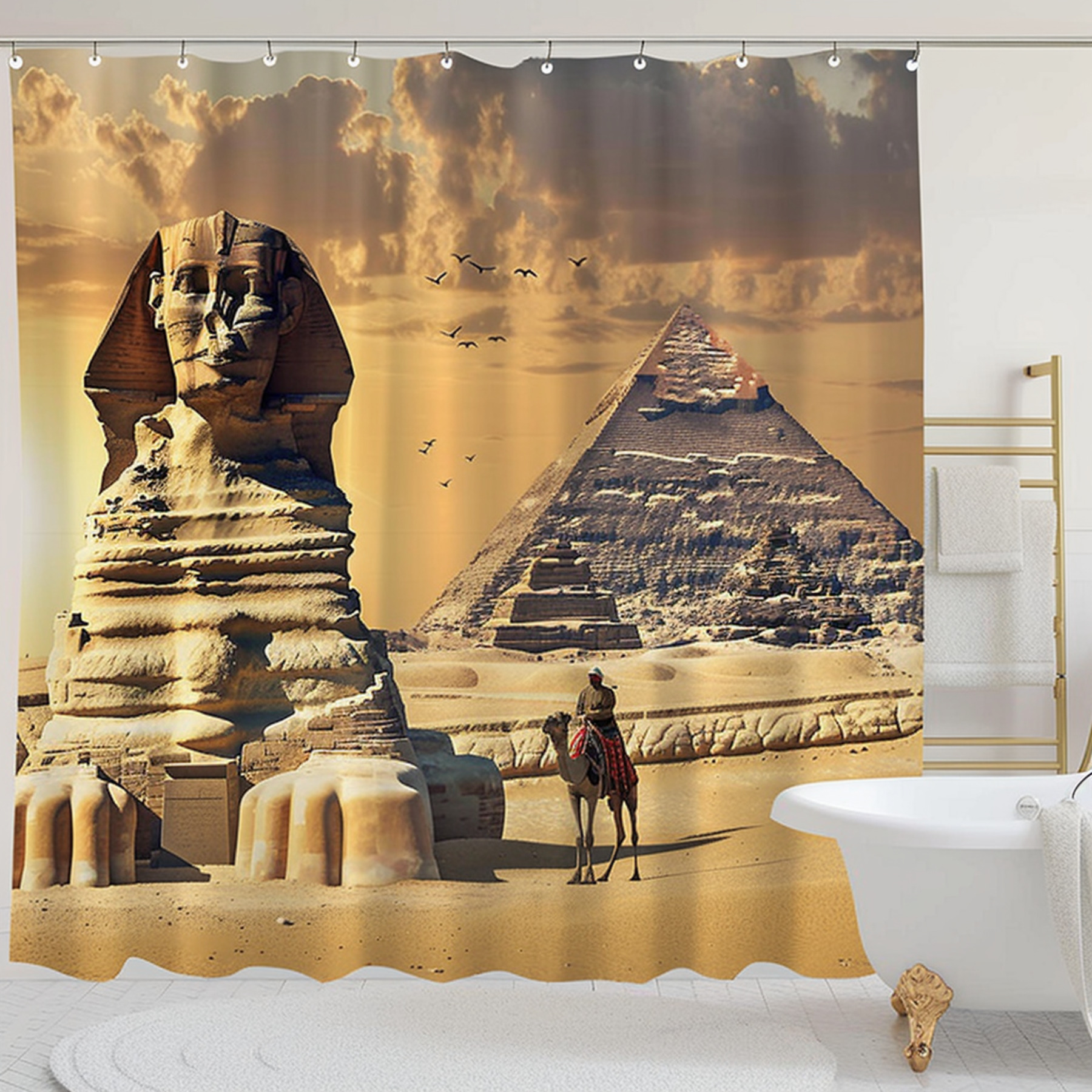 Transform your bathroom into an exotic oasis with our Spinnat and