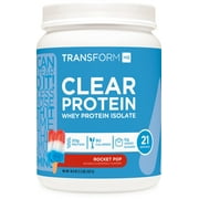 TransformHQ Clear Whey Protein Isolate WPI Rocket Pop Flavored 21 Servings - 20 Grams Protein Per Serving