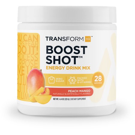 TransformHQ Everyday Boost Shot 28 Servings (Peach Mango) - Sports Supplement