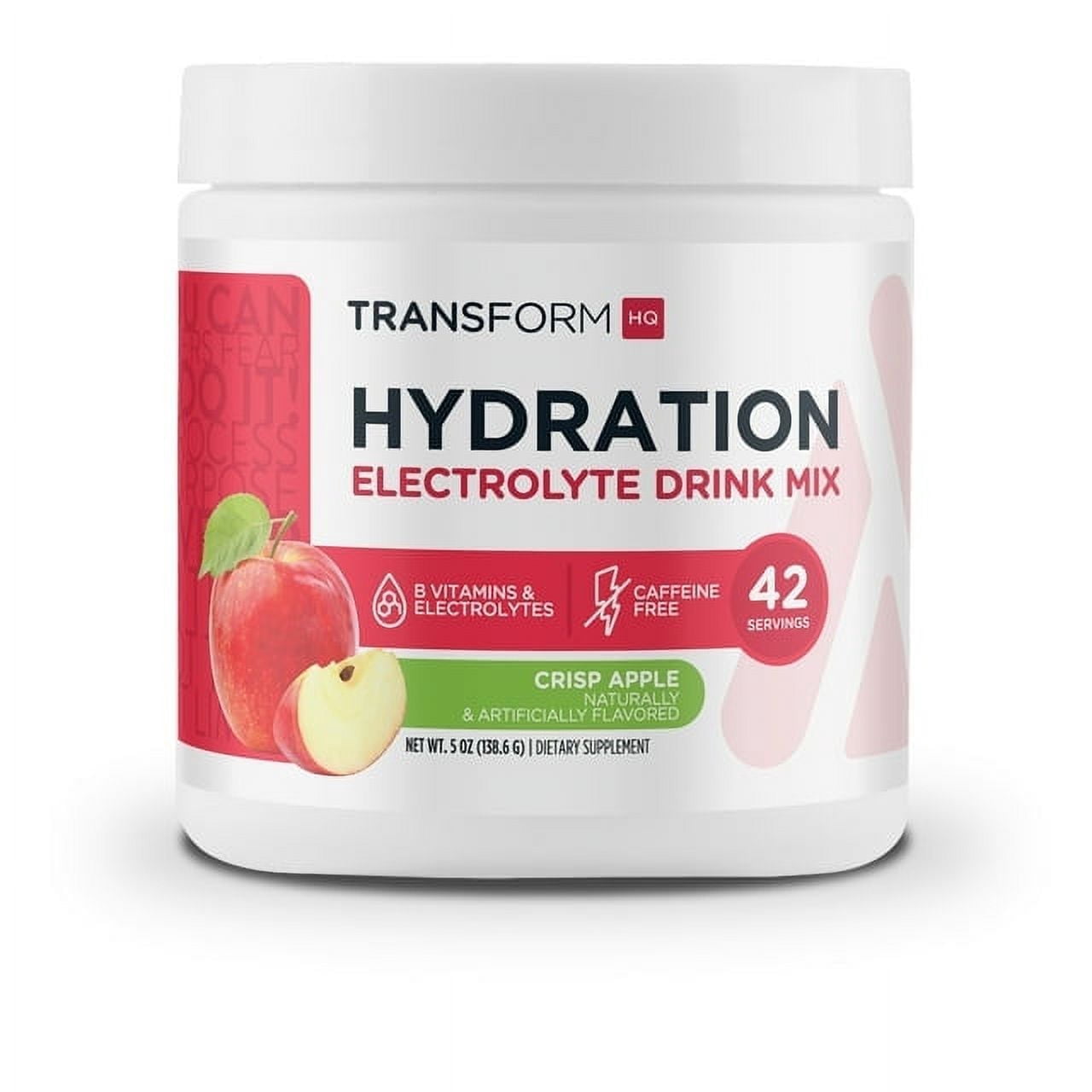 TransformHQ Hydration (42 Servings) Crisp Apple - Electrolytes, Mental Clarity, Vitamins