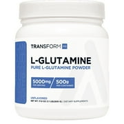 TransformHQ L-Glutamine Powder 500G 100 Servings - Gluten Free, Non-GMO