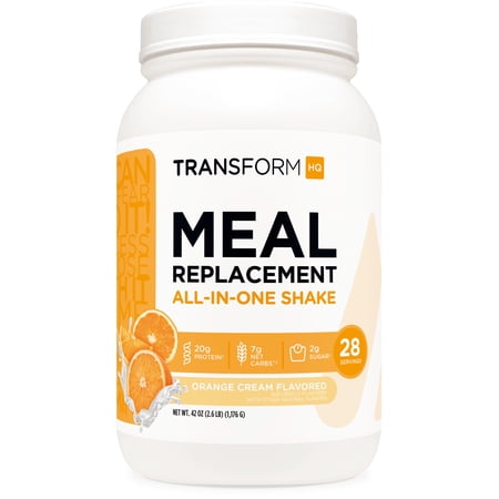 TransformHQ Meal Replacement Shake Powder 28 Servings (Orange Cream)