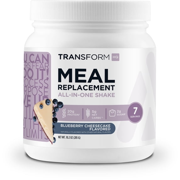 TransformHQ Meal Replacement Shake Powder 7 Servings (Blueberry Cheesecake) Supplement