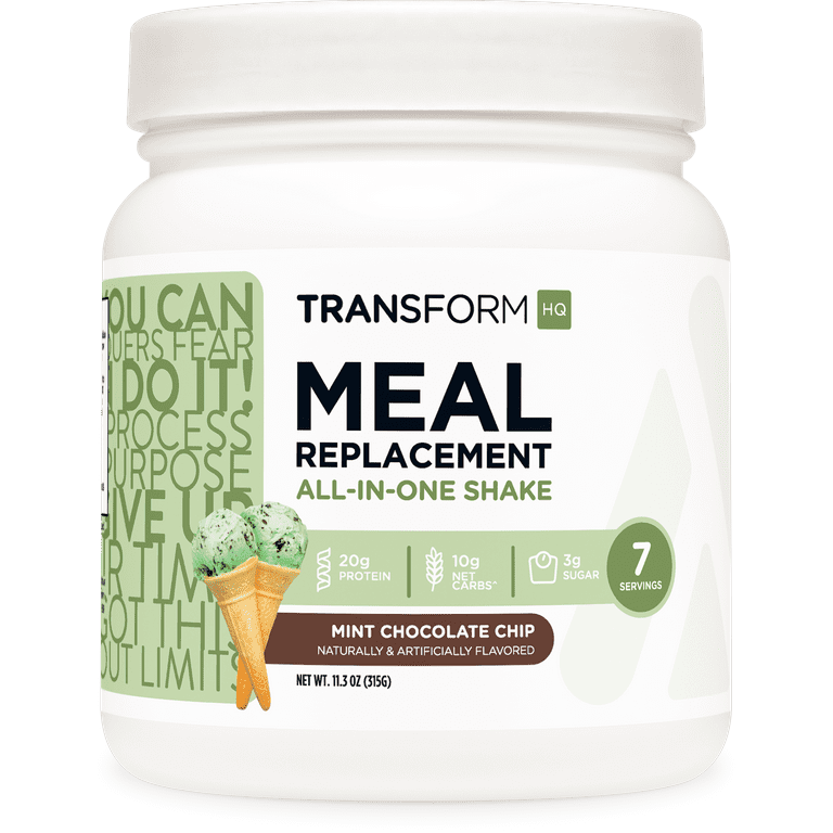 TransformHQ Meal Replacement Shake Powder 7 Servings (Mint
