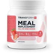 TransformHQ Meal Replacement Shake Powder 7 Servings (Strawberry & Cream) - Gluten Free, Non-GMO