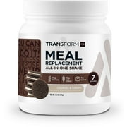 TransformHQ Meal Replacement Shake Powder (Cookies & Cream) - 7 Servings - Gluten Free, Non-GMO