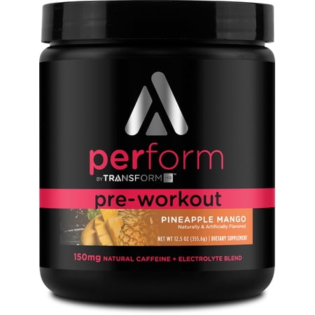 TransformHQ Pre-Workout Powder (Pineapple Mango) 28 Servings - Non-GMO Supplement