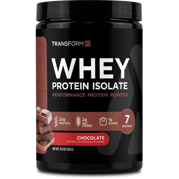 TransformHQ Whey Protein Isolate (WPI) Chocolate Flavored 7 Servings - Performance Protein Powder