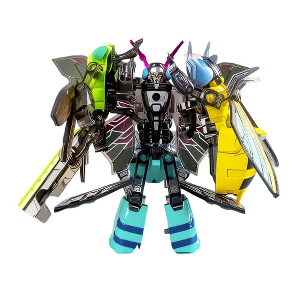 Transformable Alloy Insect Mecha Robot Toy Converts Between Realistic Bug And Robot Modes With Articulated Joints