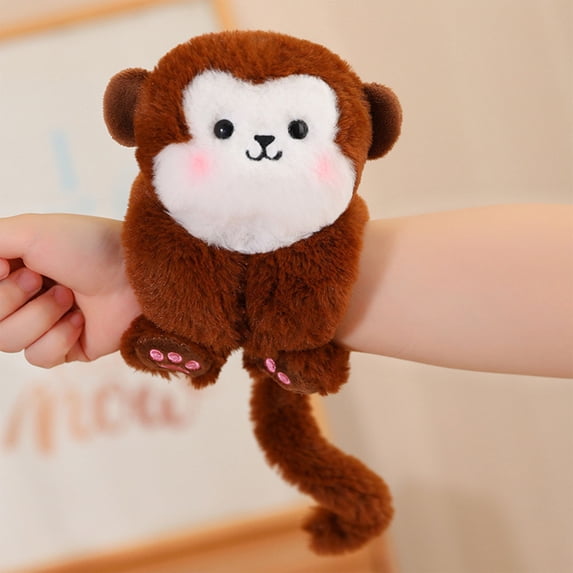 Transformable Bracelet Plush Toy - Soft Doll Converts to Wristband for Kids, Easy to Wear & Play, Cute Gift for Birthdays, Christmas & Holidays D