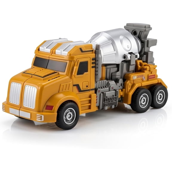 Transformable Construction Robot Engineering Vehicle, 2-in-1 STEM Transforming Truck Toy, Birthday & Christmas Gift for Kids