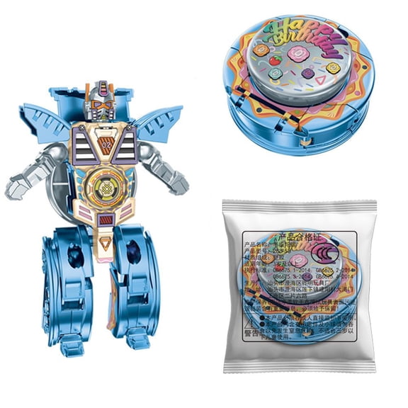 Transformable Fidget Spinner Robot Toys, 2 in 1 Deformable Stress Relief Sensory Toys, DIY Mechanical Chain Spinner for Kids & Adults, ADHD Autism Anxiety Relief Tool, Cool Desk Gadget