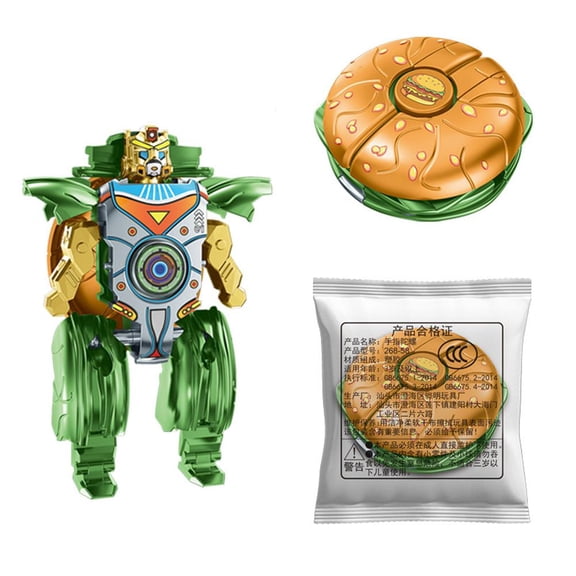 Transformable Fidget Spinner Robot Toys, 2 in 1 Deformable Stress Relief Sensory Toys, DIY Mechanical Chain Spinner for Kids & Adults, ADHD Autism Anxiety Relief Tool, Cool Desk Gadget