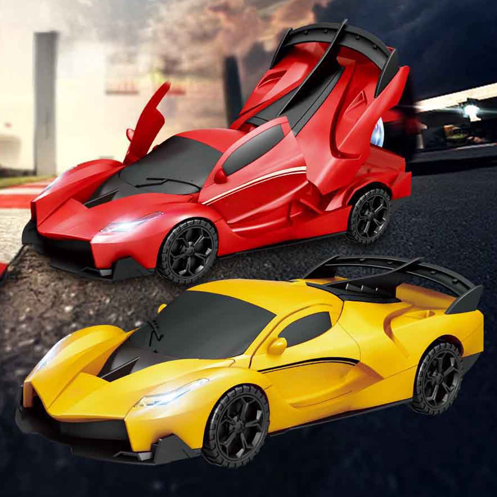 Transformable Rotating Sports Car Toy | Automatic Deformation Racing ...