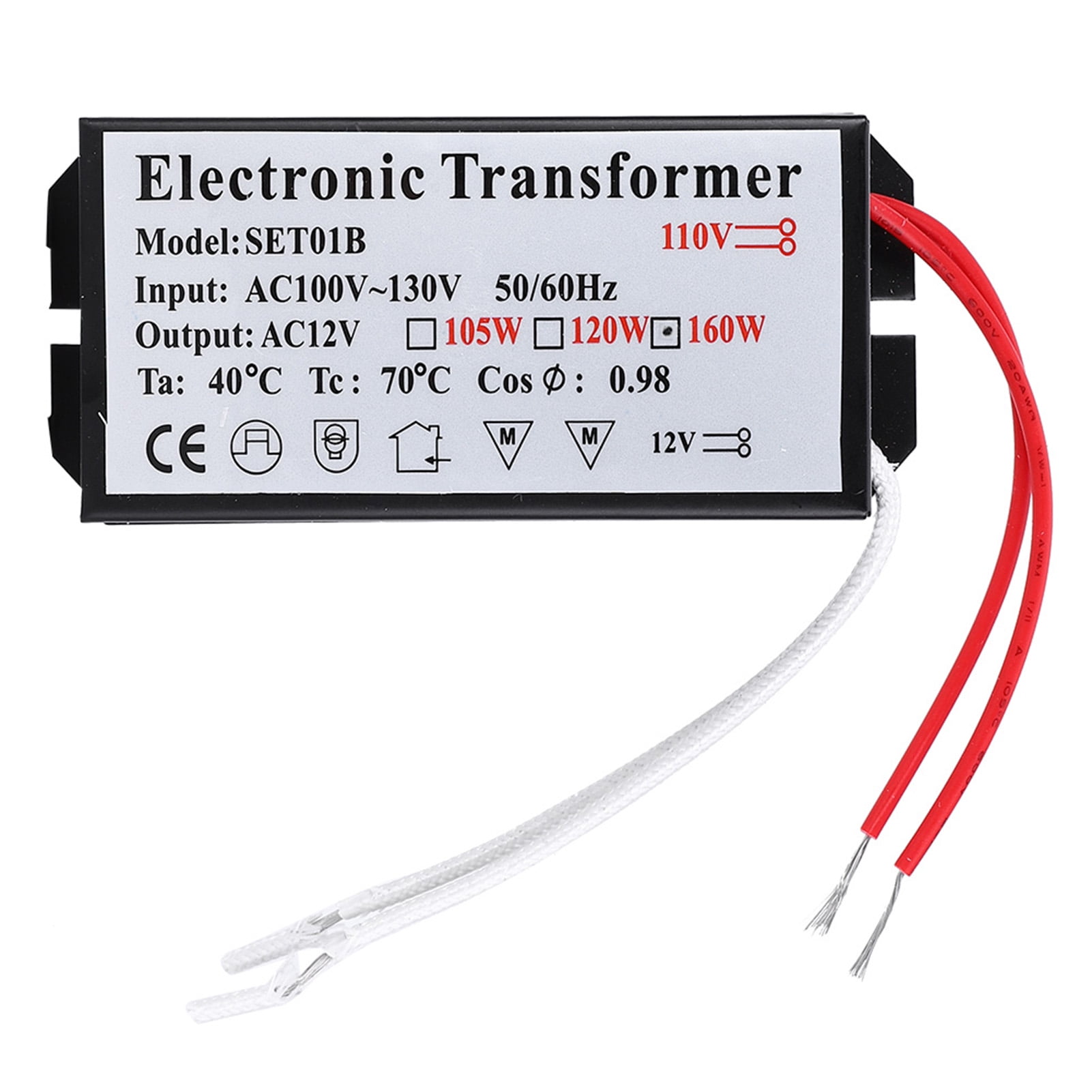 Transformador electrnico - 110V a 12V Transformador electrnico Convertidor de Voltaje Controlador de Fuente de alimentacin Inteligente(160W)