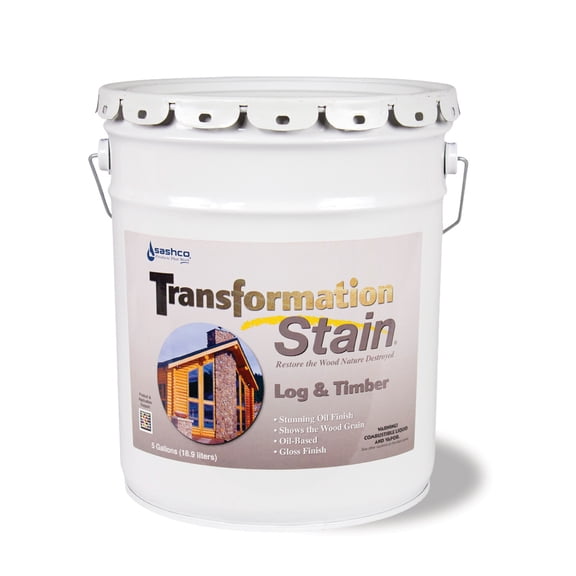 Transformation Log & Timber 5 Gallon Pail Red Tone Dark