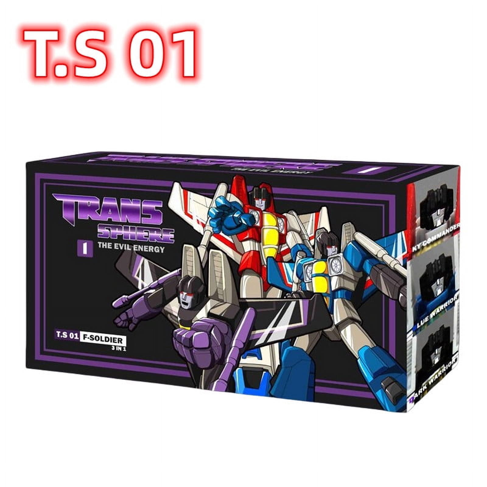 Starscream Action Figure – 5in Deformation Robot F15 Fighter Toy, Transformable Model With Thundercracker & Skywarp, KO Version