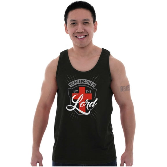 Transformed By Lord Religious Jesus Plus Size Graphic Tank Top Brisco Brands 3X