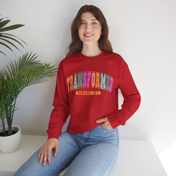 Transformed Romans 12:1 Sweatshirt, Easter Sweatshirts Christian Sweatshirt