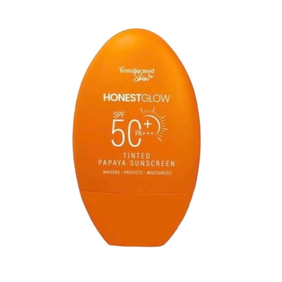 Transformed Skin Honest Glow Tinted Papaya Sunscreen SPF 50, 50g