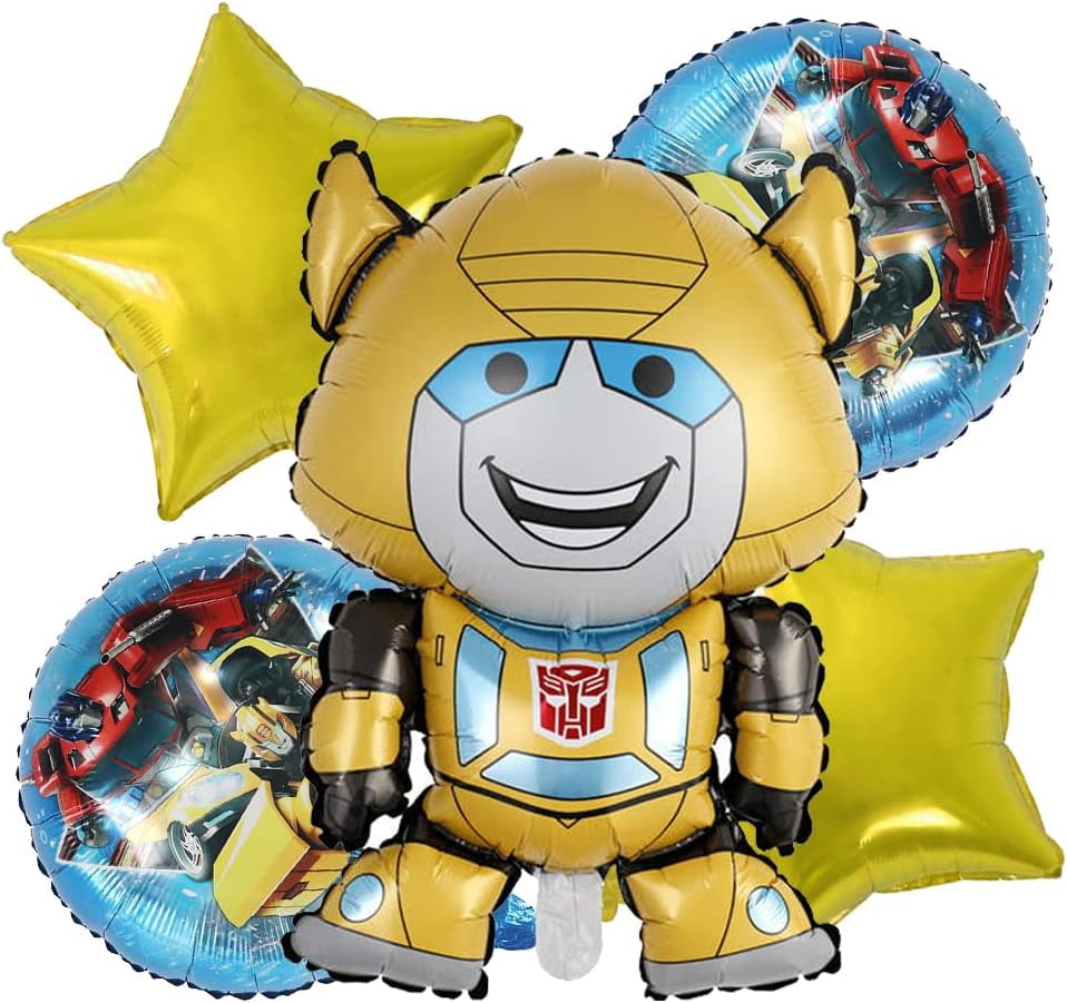 Transformer Birthday Party Balloons Robots and Bumble Bee Theme