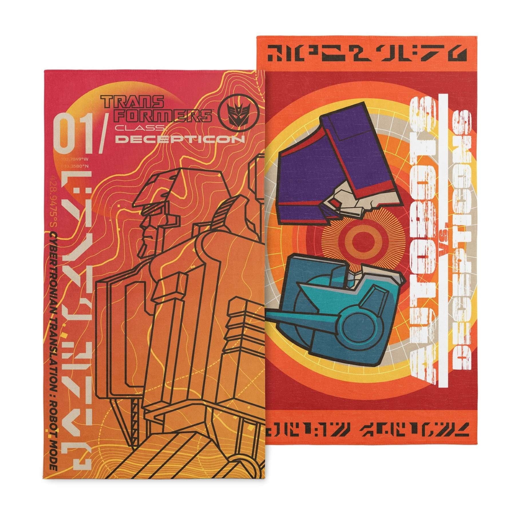 Transformer Class Decept Solar Punk B Kids 2 Pack Beach Towels