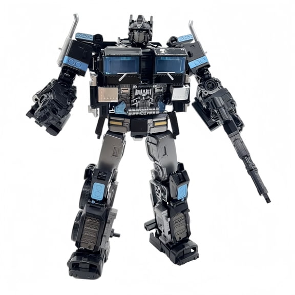 Transformer Dark Optimus Prime 8.5 Inch Figure, Converting Robot to Truck with Ion Blaster