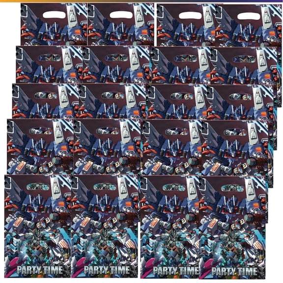 Transformer Goodie Bag Candy Treat Birthday Gift Bags Party Favors Handles Snack Supplies