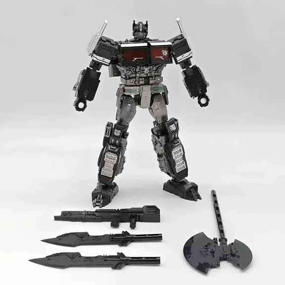 Transformer Nemesis Optimus Prime 9 Inch Figure, Dark Commander with Axe Swords and Blaster
