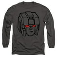 thumbnail image 1 of Transformer S/Starscream Head Long Sleeve Adult 18/1 T-Shirt Charcoal, 1 of 1