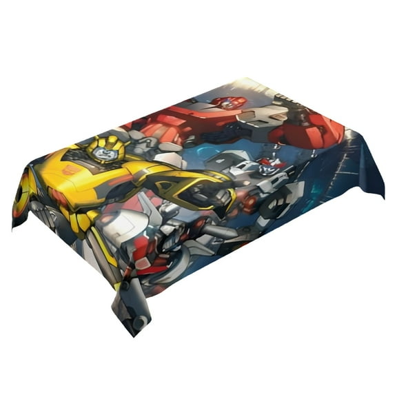 Transformer Themed Square Tablecloth 54 * 72 Inches Durable Stylish