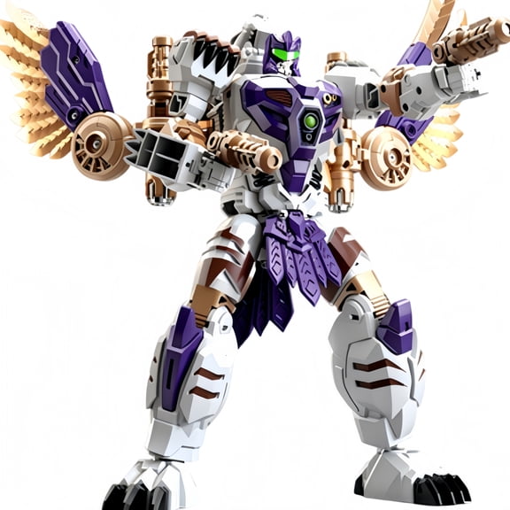 Transformer Tigerhawk 9 Inch Figure, Robot to Tiger Hawk Beast Mode with Weapons