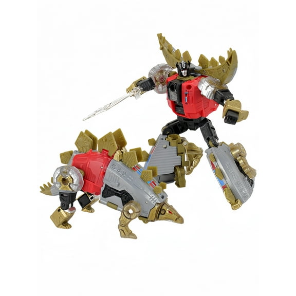 Transformer Toys Deformation Dinoking Volcanicus Grimlock Slag Sludge Snarl Swoop Slash Dinobots Combiner 5 in 1 KO Action Figure Model(Color : Snarl)