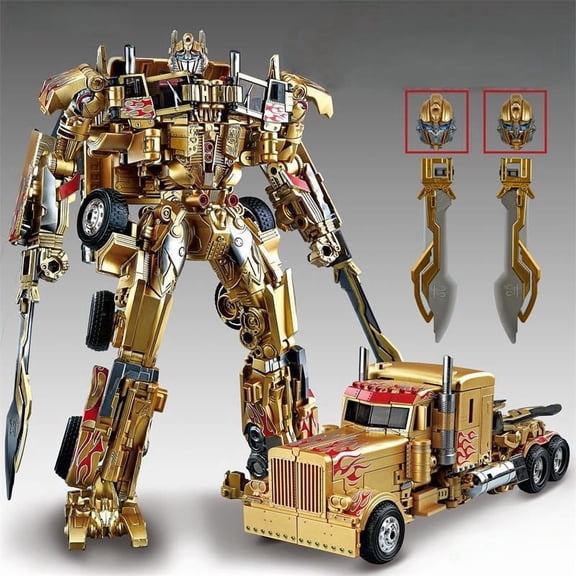 2966-22 Golden Optimus Prime KO, Luxury Style Leader Statue