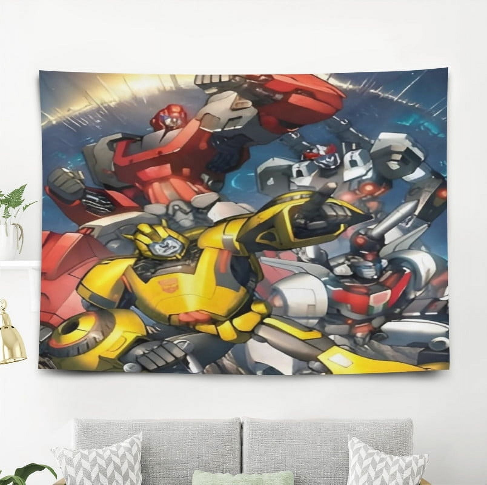 Transformer pattern wall hanging 50*60 inches high-quality peach skin ...