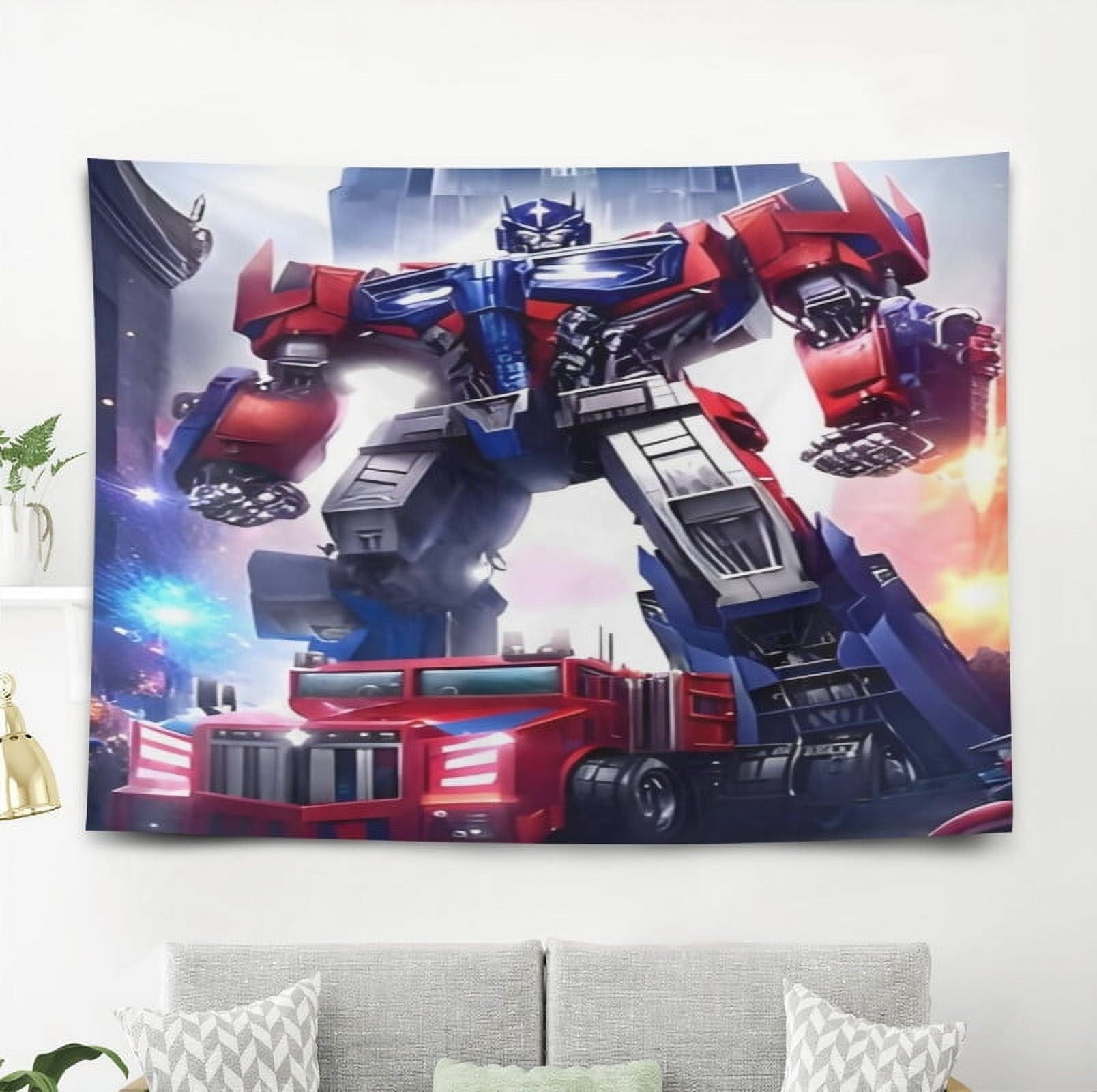 Transformer pattern wall hanging 50*60 inches high-quality peach skin ...