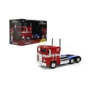 Jada Toys Transformers G1 Optimus Prime Truck with Robot on Chassis Die-Cast Car Play Vehicles