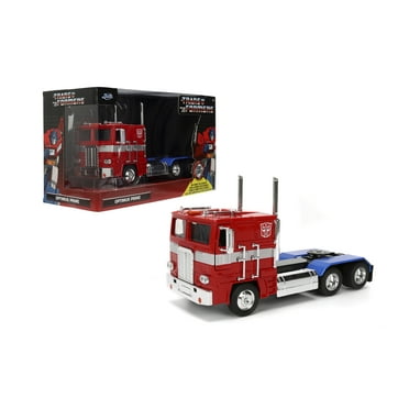Jada Toys Transformers G1 Optimus Prime Truck with Robot on Chassis Die-cast Car